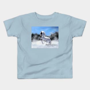 White Winter Kids T-Shirt